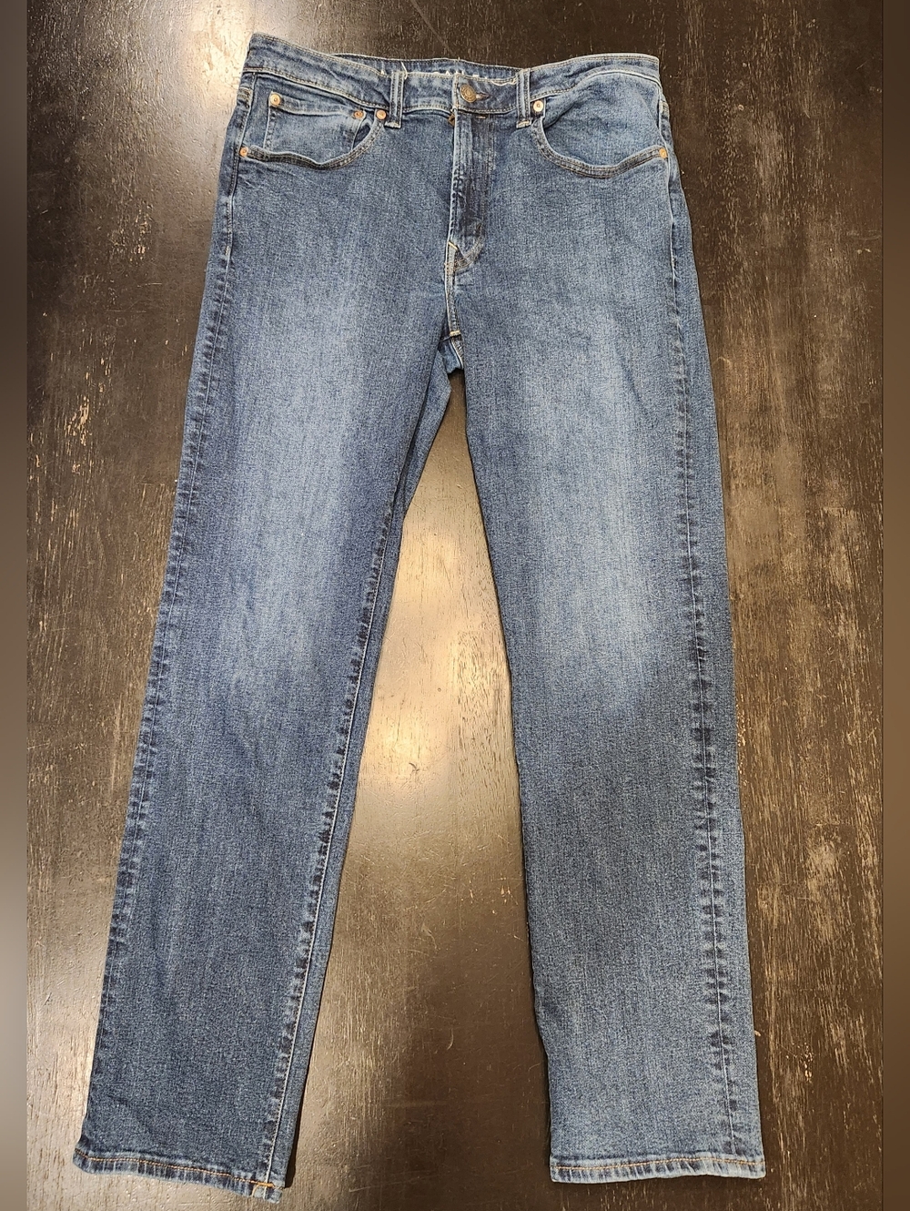 American Eagle AE AirFlex+ Athletic  Straight-Leg Jeans in Indigo Waters 34x34